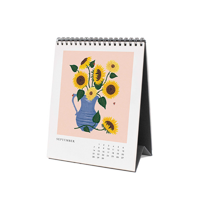 Rifle Paper/カレンダー/2025 Desk Calendar - Flower Studies