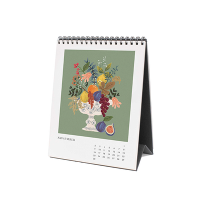 Rifle Paper/カレンダー/2025 Desk Calendar - Flower Studies