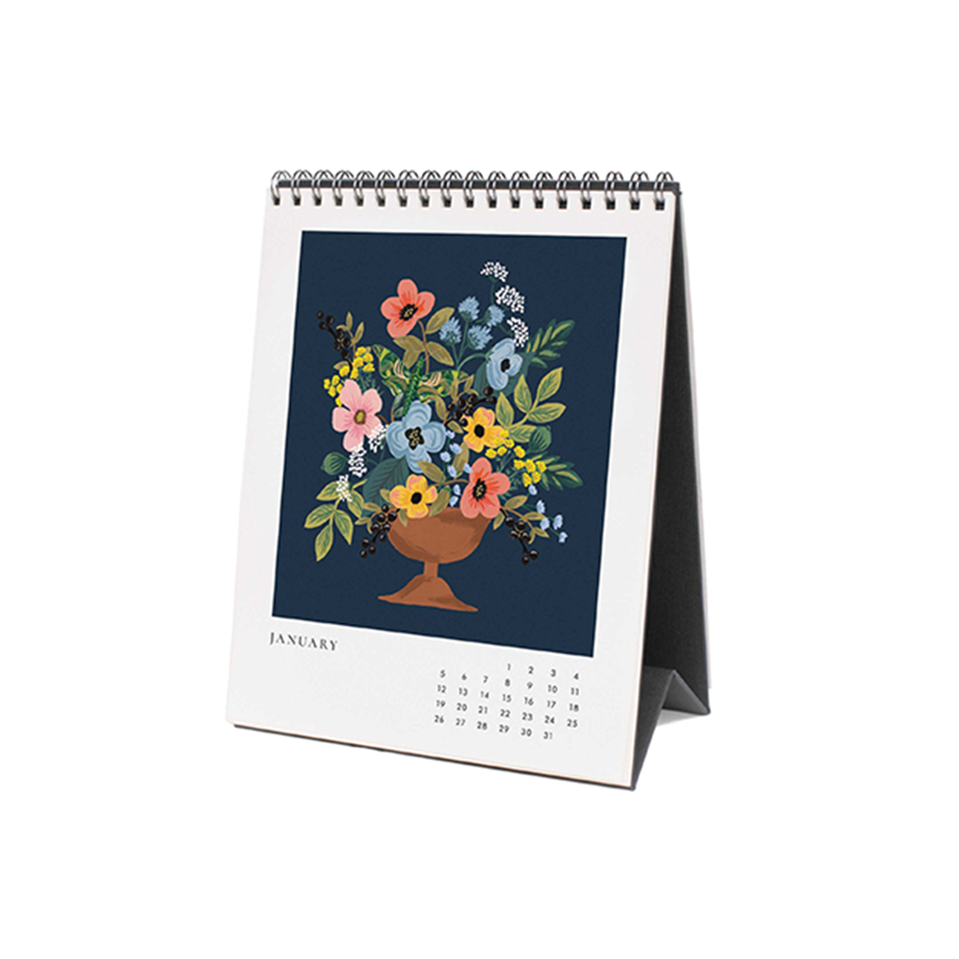 Rifle Paper/カレンダー/2025 Desk Calendar - Flower Studies