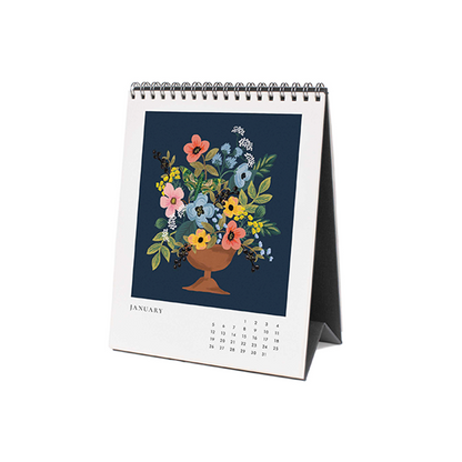 Rifle Paper/カレンダー/2025 Desk Calendar - Flower Studies