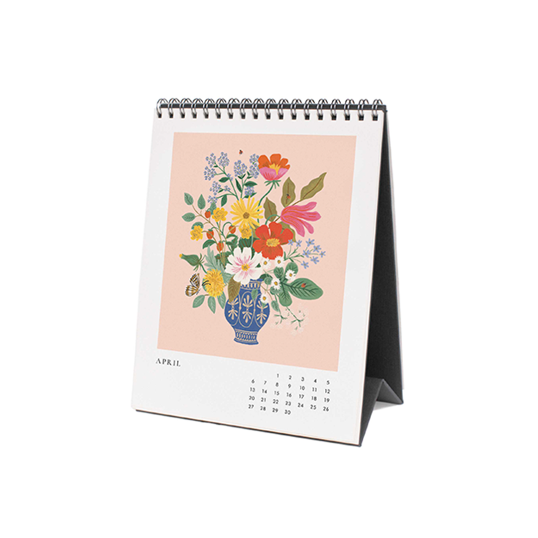 Rifle Paper/カレンダー/2025 Desk Calendar - Flower Studies