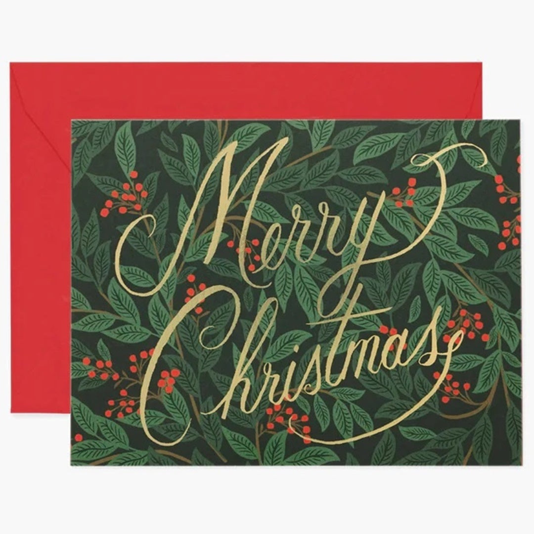 Rifle Paper/シングルカード/Willowberry Christmas Card