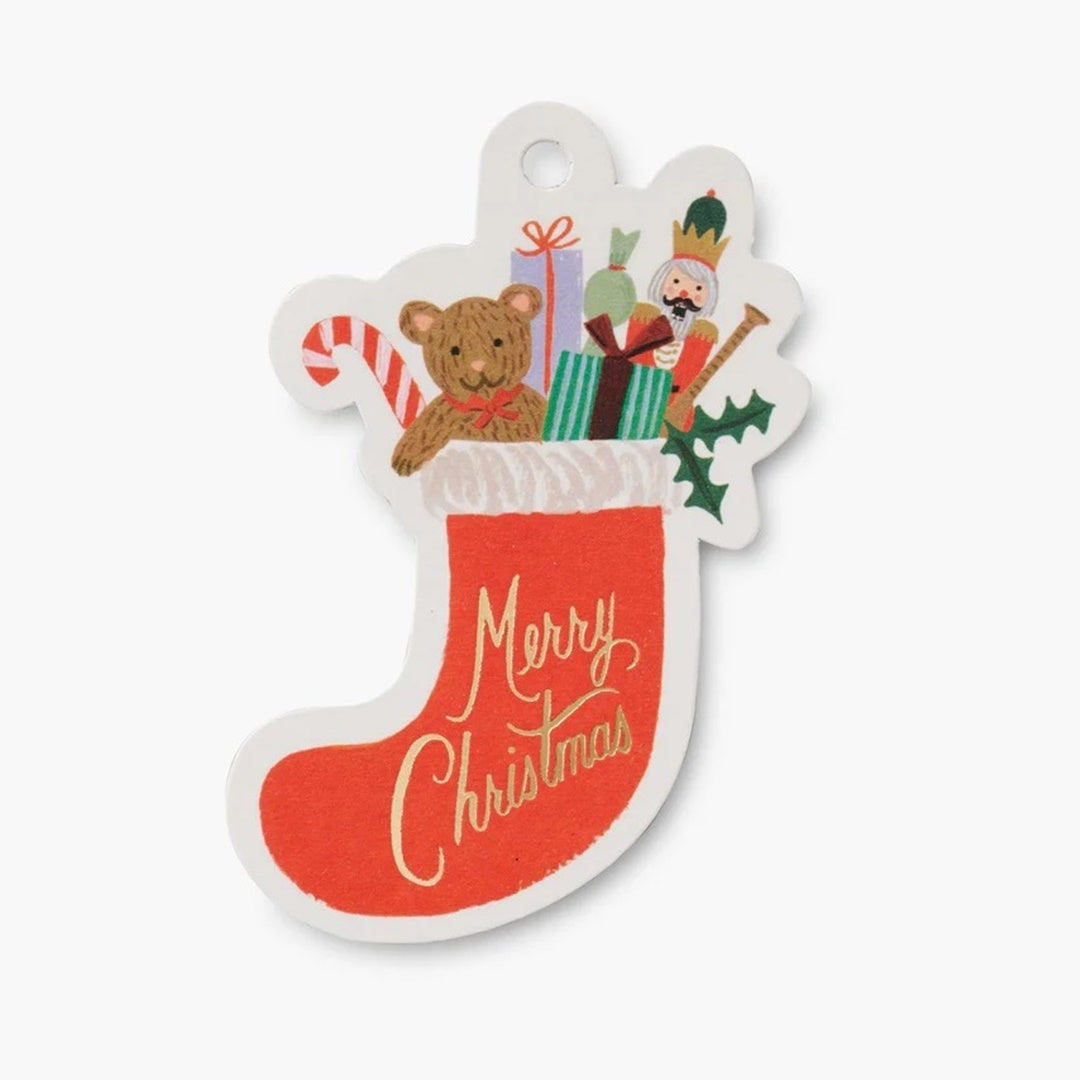 Rifle Paper/ギフトタグ/Holiday Gift Tags - Nutcracker Stocking