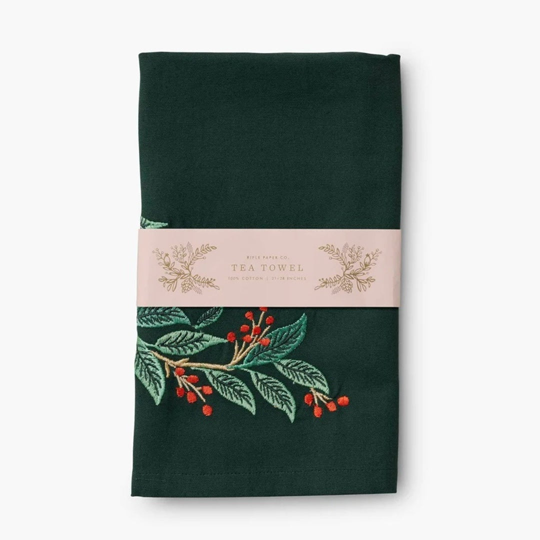 Rifle Paper/キッチンクロス/Holiday Tea Towel - Willowberry