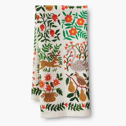 Rifle Paper/キッチンクロス/Holiday Tea Towel - Christmastide