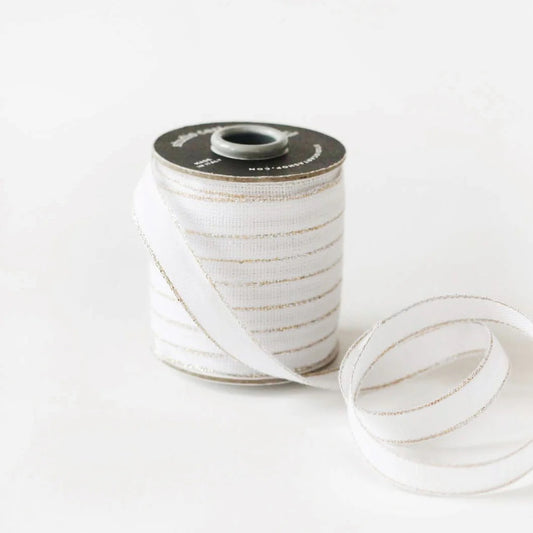 Studio Carta/Cotton Ribbon/Drittofilo Cotton Ribbon - White/Pearl