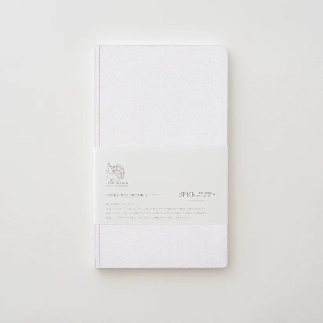 TAKEO PAPER PRODUCTS/Paper Notebook/Dressco Paper Notebook L - Platinum