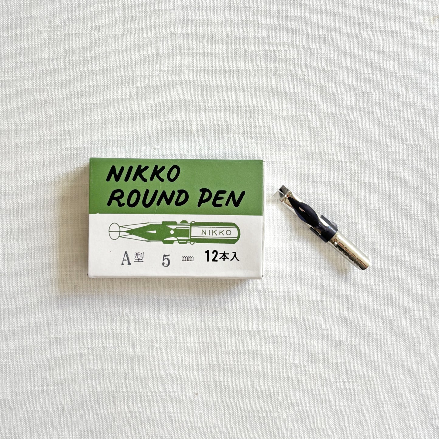 【在庫限り】NIKKO/カリグラフィーニブ/ROUND PEN 12本入り - A型 5mm