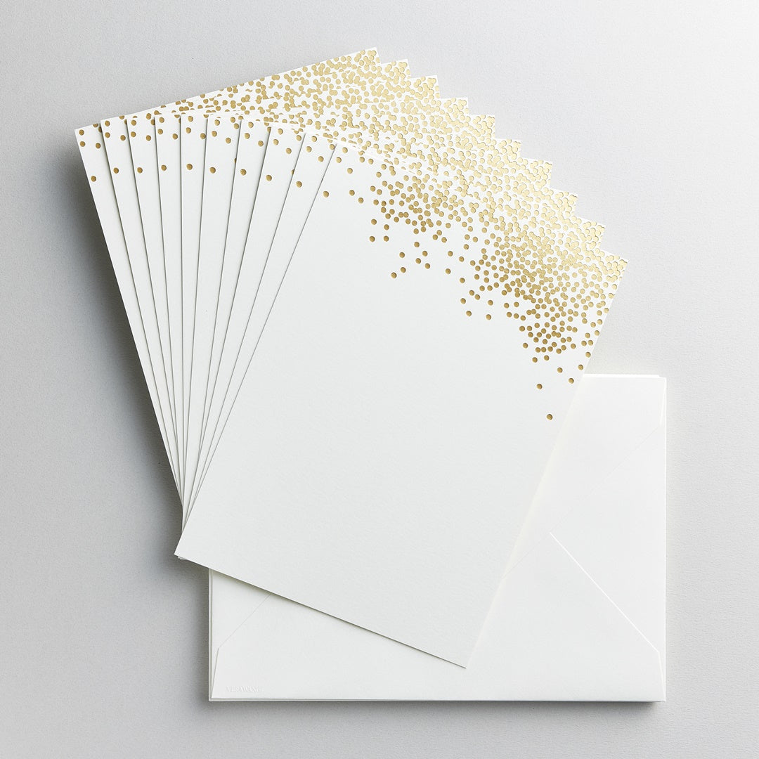 【在庫限り】Vera Wang/カードセット/Confetti Card & Envelope 10枚セット