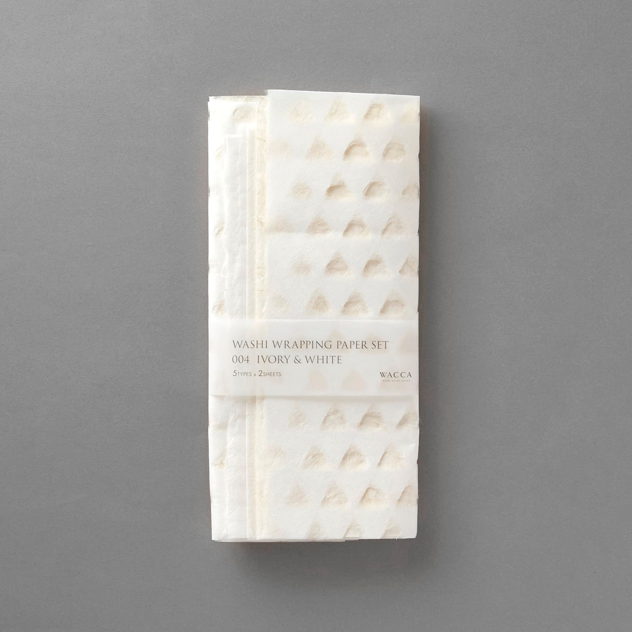 WACCA/Wrapping Paper/Washi Wrapping Paper Set 004 Ivory&amp;White